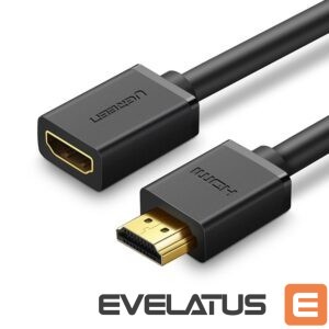 Kaabel Ugreen  Ugreen HD107 10141 HDMI (Male) - HDMI (Female) 4K Cable 1m - Black 