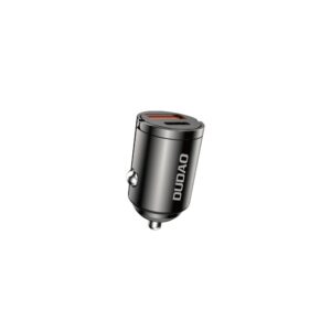 Adapteris Dudao  Dudao R3MAX 48W QC PD mini car charger - black 