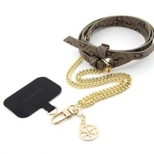 Aizmugurējais vāciņš Guess  Guess 4G Chain CBDY Strap - brown 