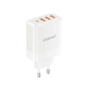 Adapteris Dudao  Dudao A5HEU network charger 3x USB-A 1x USB-C PD20W - white 