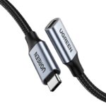 Кабель Ugreen  Ugreen US372 80810 USB-C - USB-C PD QC cable 100W 5A 10Gbps 0.5m - gray 