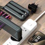 Adapteris Dudao  Dudao K25 2in1 10000mAh 3-Plug Powerbank Charger - Gray 