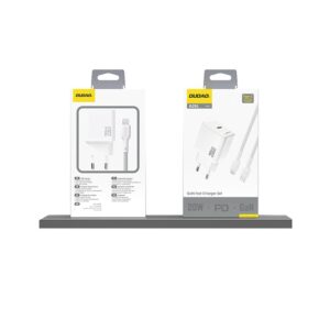 Adapteris Dudao  Dudao A26 PD20W GaN USB-C Charger - White 