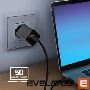 Adapteris SBS  SBS TETRGAN1C65W 65W GaN Power Delivery Charger - Black 