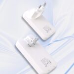 Adapteriai Dudao  GaN Dudao A65Q 65W USB-A / USB-C PD Ultra-Thin Travel Wall Charger EU / US - White 