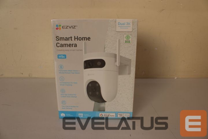 Веб камера EZVIZ SALE OUT. IP Camera CS-H9C (5MP+5MP) 4mm Color night vision,Human/Vehicle detection,Smart tracking iki 8m,Active defense,two way talk, DAMAGED PACKAGING | | 36 month(s) | DAMAGED PACKAGING