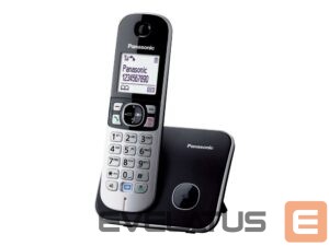 Telephone set Panasonic  KX-TG6811 DECT telephone Caller ID Juodas | 