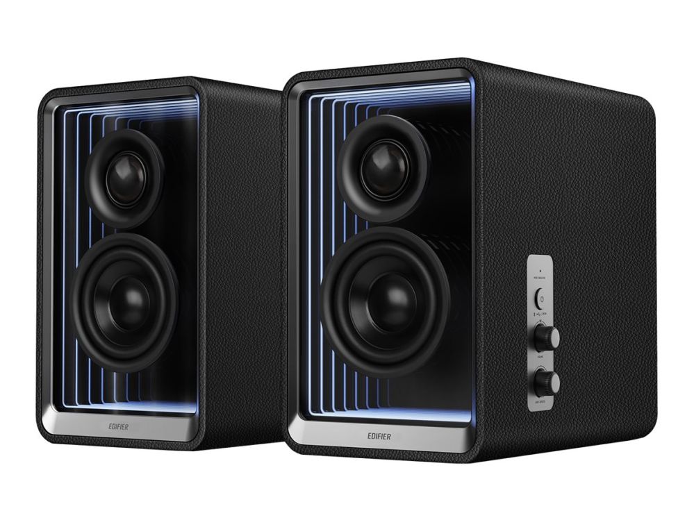 Skaļruņi Edifier | Desktop Active Monitor with GaN Charger | QR65 | 70 W | Bluetooth | Black | ≥ 85 dB | Wireless connection