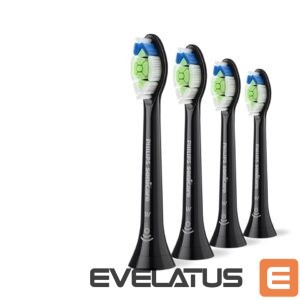 Zobu birste Philips  Replacement brush heads | HX6064/88 Sonicare Optimal White | Heads | For adults | Number of brush heads included 4 | Black 
