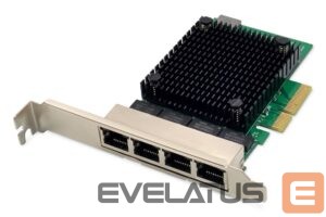 Parveidotājs Digitus  DN-10136 4-Port RJ45 RTL8125B, 2.5 GBits Server NIC 