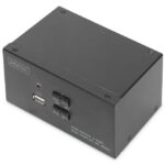Serveris – kiti priedai Digitus  KVM Switch, 2 Port, Dual Display, 4K, HDMI | DS-12860 