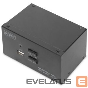 Server - Other Accessories Digitus  KVM Switch, 2 Port, Dual Display, 4K, HDMI | DS-12860 