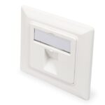 Viedtālrunis Digitus  | Wallplate for Keystone Modules, German type, middle plate 50x50 mm, frame 80x80 mm | DN-93811 