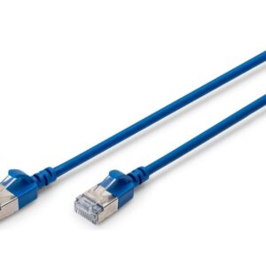 Üleminek Digitus  CAT 6A F-FTP Slim Patch Cable, 0.5 m | DK-1632-A-005S-B | Blue 