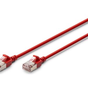 Adapteris Digitus  Slim Patch Cable, 1 m | DK-1632-A-010S-R | Red 
