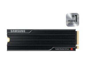 Hard drive SSD Samsung  SSD | 9100 PRO With Heatsink | 8000 GB | SSD form factor M.2 2280 | Solid-state drive interface PCIe 5.0 x4, NVMe 2.0 | Read speed 14800 MB/s | Write speed 13400 MB/s 