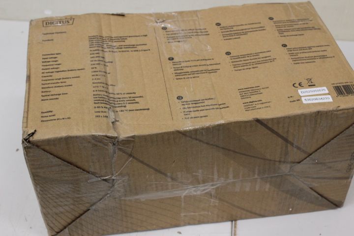 Serverid Digitus SALE OUT. Line-Interactive UPS, 1000VA/600W 12V/7Ah x2 battery,4x CEE 7/7,USB,RS232,RJ45,LCD | | Line-Interactive UPS | Line-Interactive UPS DN-170074, 1000VA, 600W, 2x 12V/7Ah battery, 4x CEE 7/7 outlet, 2x RJ45, 1x USB 2.0 type B, 1x RS232, LCD, Simulated Sine Wave, 338x150x162mm, 7.8kg | 1000 VA | 600 W | DAMAGED PACKAGING