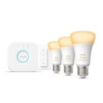LED spuldze Philips Hue  WA Starter Kit 11W A60 E27 3pcs, Bridge, Switch | E27 | 11 W | Warm to cool white 2200-6500K + 16 million colors | Bluetooth and Zigbee 