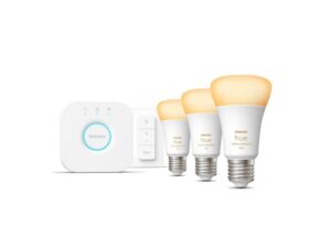 LED spuldze Philips Hue  WA Starter Kit 11W A60 E27 3pcs, Bridge, Switch | E27 | 11 W | Warm to cool white 2200-6500K + 16 million colors | Bluetooth and Zigbee 