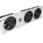 Kitos prekės Lanberg  Vertical Ventilation Panel 19" 3U for Rack three Fans 230V | AK-1506-S | Grey 