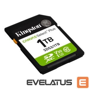 Atmiņas kartes Kingston  Canvas Select Plus | 1000 GB | SD | Flash memory class Class 10, UHS-I, U1/U3, Video Class 10/30 