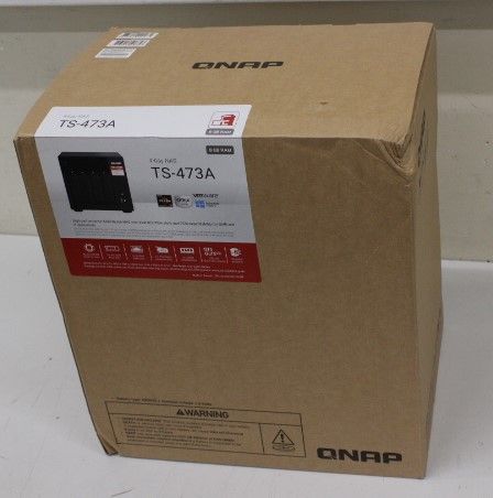USB atmintinė QNAP SALE OUT. TS-473A-8G, 4-bay NAS, AMD Ryzen V1000 series V1500B 4C/8T 2.2GHz, 8GB DDR4 RAM | 4-Bay QTS and QuTS hero NAS | TS-473A-8G | Up to 4 HDD/SSD Hot-Swap | AMD Ryzen | Ryzen V1500B Quad-Core | Processor frequency 2.2 GHz | 8 GB | DDR4 | DAMAGED PACKAGING
