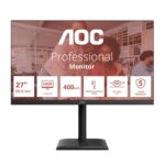 Monitor AOC  U27E4CV | 27 " | IPS | UHD | 16:9 | 60 Hz | 4 ms | 3840 x 2160 pixels | 400 cd/m² | HDMI ports quantity 2 | Black 