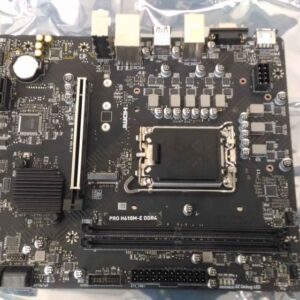 Intel protsessori emaplaat MSI  SALE OUT.  PRO H610M-E DDR4 |  PRO H610M-E DDR4 | Processor family Intel | Processor socket  LGA1700 | DDR4 DIMM | Memory slots 2 | Supported hard disk drive interfaces 	SATA, M.2 | Number of SATA connectors 4 | Chipset Intel H610 | Mirco-ATX | USED, REFURBISHED 