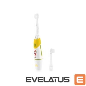 Zobu birste ETA  Toothbrush | Sonetic 071090050 | Battery operated | For kids | Number of brush heads included 2 | Number of teeth brushing modes 1 | Yellow/White 