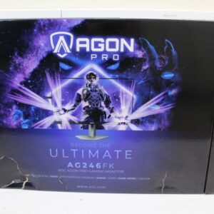 Monitors AOC  SALE OUT.  AG246FK 24“, 1920x1080, 16:9, 400 cd/m², 1ms, HDMI, Displayport |  AG246FK | 24.1 " | Ultra-Fast TN eSports | FHD | 16:9 | 540 Hz | 0.5 ms | 1920 x 1080 pixels | 400 cd/m² | HDMI ports quantity 2 | Black | Warranty 36 month(s) | DAMAGED PACKAGING 
