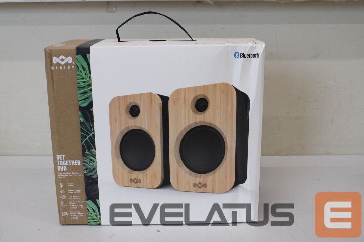 Arvutikõlarid Marley SALE OUT. Get Together Duo Speaker, Bluetooth, Black | | Get Together Duo Speaker | EM-JA019-SB | DAMAGED PACKAGING | 15 W | Bluetooth | Black | Portable | Wireless connection