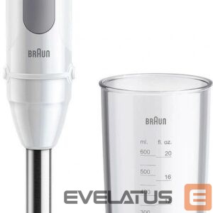 Mixers and blenders Braun  | Hand Blender | MQ50001MWH | Hand Blender | 1000 W | Jar material BPA free | Jar capacity 0.6 L | White 
