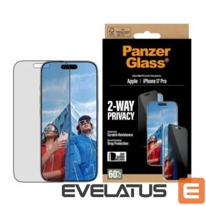 Aizmugurējais vāciņš PanzerGlass  Screen protector | Apple | iPhone 17 Pro | Glass | Transparent | Ultra-Wide Fit w. EasyAligner 