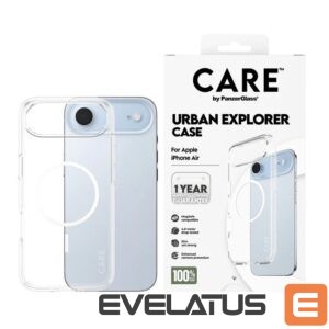 Back panel cover PanzerGlass  Back cover | Apple | iPhone Air | Recycled plastic | Transparent | Urban Explorer w. White MagSafe 