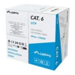 Cable Lanberg  | LAN Cable Cat.6 305M Solid CCA Grey Fluke Passed | LCU6-15CC-0305-S 