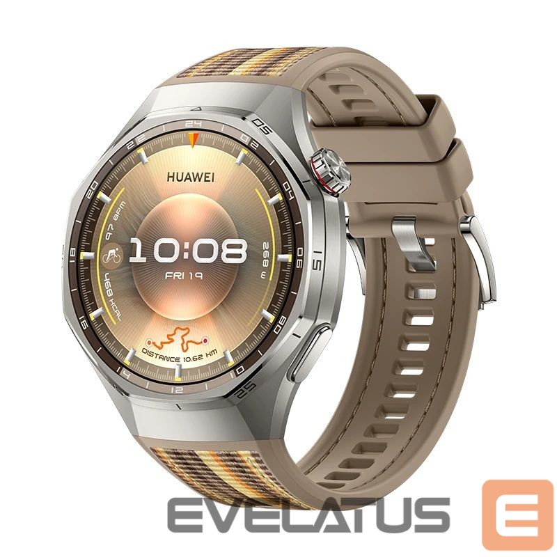 Nutikell Huawei WATCH GT 6 Pro 46mm | Smart watch | GPS (satellite) | AMOLED | 1.47 inches | Waterproof | Brown