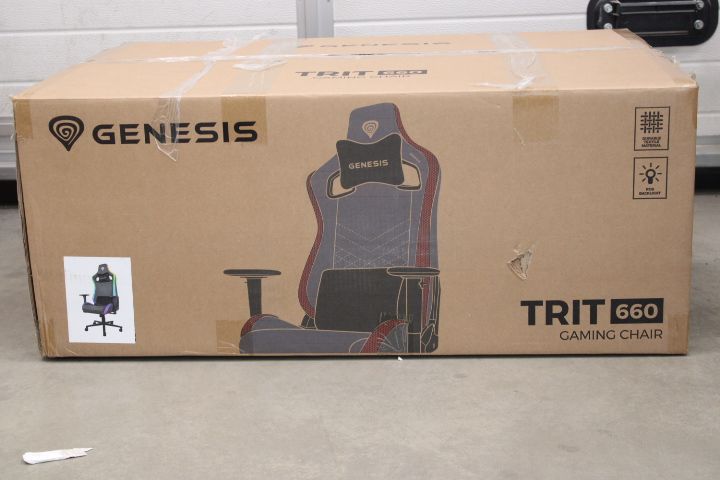 Arvutitoolid / lauad Genesis SALE OUT. Gaming Chair Trit 660 RBG, Grey | Gaming Chair | Trit 660 RBG | Grey | DAMAGED PACKAGING, USED, SCRATCHED