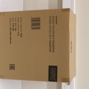 Table grill Caso  SALE OUT.  02837 SteakChef Double Contact Grill, 2000 W, Stainless Steel |  Double Contact Grill | SteakChef | Contact grill | 2000 W | Stainless Steel | USED,DIRTY 