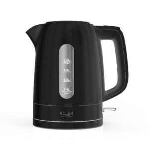 Teapot Adler  Kettle | AD 1380b | Electric | 2200 W | 1 L | Polypropylene | 360° rotational base | Black 