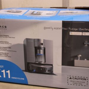 Пылесос Ecovacs  SALE OUT.  DEEBOT X11 OMNICYCLONE EU Vacuum & mop, Wet&Dry,with new bagless All-in-One OmniCyclone station, Black (with brown shimmer |  Robot Vacuum Cleaner with New Bagless All-in-One OmniCyclone Station | DEEBOT X11 OMNICYCLONE EU | Wet&Dry | 6400 mAh | 19500 Pa | Black | DEMO 