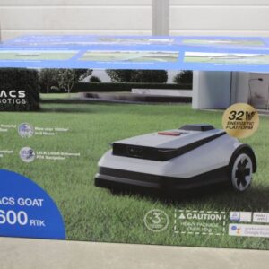 Разные инструменты Ecovacs  SALE OUT.  GOAT A1600 RTK Lawn Mower, Robot, Up to 1600 m², TrueMapping with RTK and Al camera, Adjustable cutting height, White |  Lawn Mower GOAT A1600 RTK | DAMAGED PACKAGING AS DEMO | 32 V 