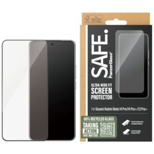 Back panel cover PanzerGlass  SAFE. Screen Protector Xiaomi Redmi Note 14 Pro|14 Pro+|13 Pro+|Ultra-Wide Fit | 