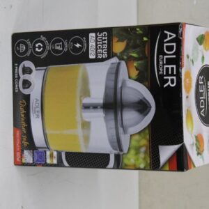 Muud väikesed kodumasinad Adler  SALE OUT.  AD 4012 Citrus Juicer, 2 Pressing Cups for Big and Small Citrus Fruits, 40W, Black |  Citrus Juicer | AD 4012 | Type  Citrus juicer | Black | 40 W | Number of speeds 1 | DAMAGED PACKAGING 