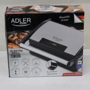 Lauagrillid Adler  SALE OUT.  AD 3052 Electric grill, Non-stick grill plates |  Electric Grill | AD 3052 | Table | 1200 W | Stainless steel | DAMAGED PACKAGING 