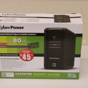 Servers CyberPower  SALE OUT.  UT850EG Backup UPS Systems |  Backup UPS Systems | UT850EG | 850 VA | 425 W | DAMAGED PACKAGING AND INNER PACKAGING, SMALL SCRATCHED ON THE SIDE 