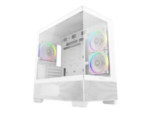 Computer case Deepcool  CG380 3F MIDI TOWER CASE, White 