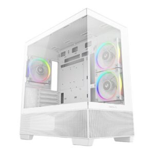 Computer case Deepcool  CG380 3F MIDI TOWER CASE, White 