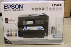 Printers EPSON  SALE OUT.  EcoTank L15160 Pint Scan Copy Fax |  EcoTank L15160 | Inkjet | Colour | Multicunctional Printer | A3+ | Wi-Fi | Black | DAMAGED PACKAGING 