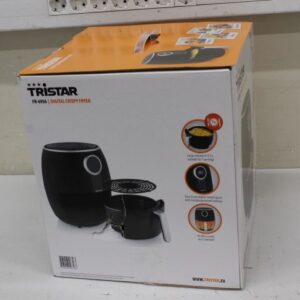 Galda grils Tristar  SALE OUT.  FR-6956 Digital Crispy Fryer, 5 servings per baking session, 4.5L, No oil needed, 1500 W, Black |  Digital Crispy Fryer | FR-6956 | Power 1500 W | Capacity 4.5 L | Black | DAMAGED PACKAGING, SCRATCHED ON THE SIDE 