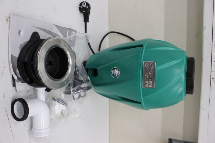 Другая малая бытовая техника Elleci SALE OUT. Green Power TDH01000 1 HP-DeLuxe Kitchen waste grinder | Food waste disposers TDH01000 | 750 W | 1070 ml | 2800 RPM | Green | UNPACKED, SCRATCHED ON CORPUS